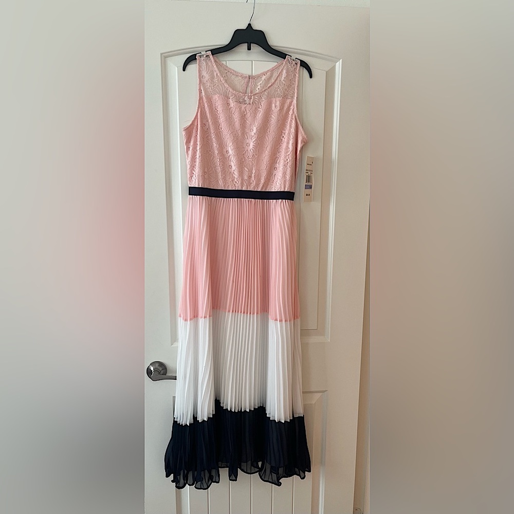 Rare Additions bridesmaids/kids flower girl coastal cool blush dress.